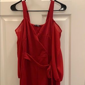 Bell bottom jump suit